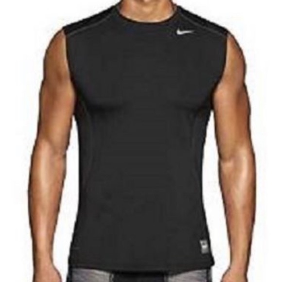 nike pro combat fitted sleeveless